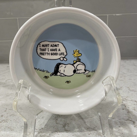 Peanuts | Dog | Snoopy Time To Eat Peanuts 5 Round Pet Bowl Dish Dog ...